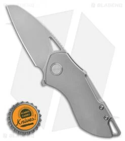 Grissom Knife And Tool Riverstone Frame Lock Knife Gray Titanium (2.5" SW) -eos || Kershaw || Spyderco Shop Grissom Knife and Tool Riverstone Frame Lock Knife Gray Ti 2.5 Satin LS BHQ 126413 Bottlecap