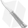 Hom Design Basilisk-R Titanium Balisong Butterfly Knife (4.6" Satin) CF Spacers -eos || Kershaw || Spyderco Shop HOM Design Basilisk R Ti Balisong Butterfly CF Spacers Satin BHQ 106804 jr