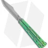 Heed Industries SeaKnight Butterfly Knife Antique Blue/Green Ti (4.6" Stonewash) -eos || Kershaw || Spyderco Shop Heed Industries Sea Knight Premium Antique Green Blue SW BHQ 156368 jr