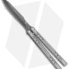 Heibel Knives Sapient Balisong Knife Bead Blast Ti (4.25" Beveled Black SW) #72 -eos || Kershaw || Spyderco Shop Heibel Sapient Balisong BB Beveled Black SW 72 BHQ 136070 jr
