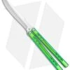 Heibel Knives Sapient Balisong Knife Green Anodized Ti (4.25" Beveled Satin) #63 -eos || Kershaw || Spyderco Shop Heibel Sapient Balisong Green Anodized Beveled Satin 63 BHQ 136061 jr