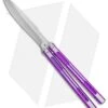 Heibel Knives Sapient Balisong Knife Purple Ano Ti Two-Tone (4.25" Satin) #60 -eos || Kershaw || Spyderco Shop Heibel Sapient Balisong Purple Anodized TT Beveled Something 60 BHQ 136058 jr