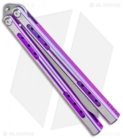 eos || Kershaw || Spyderco Shop -eos || Kershaw || Spyderco Shop Heibel Sapient Balisong Purple Anodized TT Beveled Something 60 BHQ 136058 jr spine