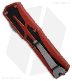 Heretic Knives Colossus OTF Automatic Knife Orange Aluminum (3.5" SW) -eos || Kershaw || Spyderco Shop Heretic Knives Colossus OTF Automatic Knife Orange Aluminum 3in SW BHQ 181718 td side