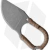Jake Hoback Jeremiah Johnson Fixed Blade Knife Brown Cord Wrap (2" Stonewash) -eos || Kershaw || Spyderco Shop Hoback Knives Jeremiah Johnson JJ Neck Knife FDE Wrap SW BHQ 118007 jr