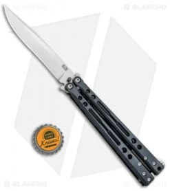 Hom Design PVD Specter Titanium Balisong Butterfly Knife (4.4" Satin) -eos || Kershaw || Spyderco Shop Hom Design PVD Specter Ti Balisong Butterfly Knife Satin BHQ 25889 jr bottlecap 2