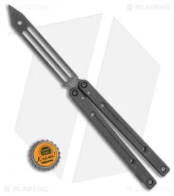 Squid Industries Inked Squidtrainer V3.5 Butterfly Trainer Black (4.5" Black) -eos || Kershaw || Spyderco Shop Inked Series Squidtrainer V3.5 Black Black 4.5in DLC BHQ 114017 LS Bottlecap