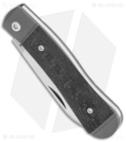 Jack Wolf Knives K9 Jack Slip Joint Pocket Knife Black Carbon Fiber (2.9" Satin) -eos || Kershaw || Spyderco Shop Jack Wolf Knives K9 Jack SJ Pocket Knife Black CF Satin BHQ 141938 jr spine