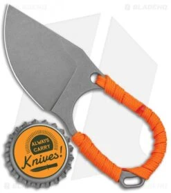 Jake Hoback Jeremiah Johnson Fixed Blade Knife Orange Cord Wrap (2" Stonewash) -eos || Kershaw || Spyderco Shop Jake Hoback Jeremiah Johnson Fixed Blade Orange Cord Wrap SW BHQ 135190 jr bottlecap
