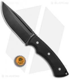 Ka-Bar IFB Drop Point Fixed Blade Knife Black G-10 (4.8" Black) 5350 -eos || Kershaw || Spyderco Shop Ka Bar IFB Fixed Blade Black G 10 Black 5350 BHQ 120899 jr bottlecap