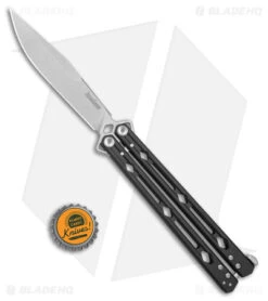 Kershaw Lucha Balisong Butterfly Knife Black (4.5" Stonewash) 5150BLK 9 Kershaw Lucha Balisong Butterfly Knife Black (4.5" Stonewash) 5150BLK -eos || Kershaw || Spyderco Shop Kershaw Lucha Balisong Butterfly Black SW BHQ 117073 jr bottlecap