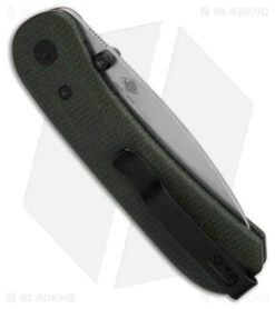 KNAFS Lander Knife Contoured Green Micarta (2.75" 14C28N Stonewash) 9 KNAFS Lander Knife Contoured Green Micarta (2.75" 14C28N Stonewash) -eos || Kershaw || Spyderco Shop Knafs Co Lander EDC LLK Fast Swap Scales Green Micarta 2in SW BHQ 181064 td side