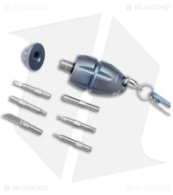 Lionsteel Eggie Driver Tool Keychain - Blue Titanium EG-BL -eos || Kershaw || Spyderco Shop Lionsteel Eggie Driver Tool Keychain Blue Titanium EG BL BHQ 180486 KC