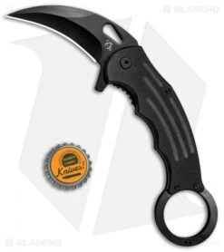 Mantis Karambit Spring Assisted Knife Black G-10 (2.75" Black) -eos || Kershaw || Spyderco Shop Mantis Karambit SA Black G 10 Black MANMK5 BHQ 56615 jr bottlecap
