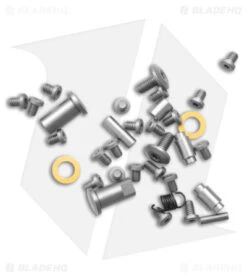 Maxace Shi Balisong Butterfly Knife Black Stonewash Carbon Fiber (4.5" Satin) -eos || Kershaw || Spyderco Shop Maxace Shi Balisong Butterfly Knife Black Stonewash Carbon Fiber 4in Satin BHQ 179768 td screws