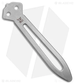 Maxace Shi Balisong Butterfly Knife Black Stonewash Carbon Fiber (4.5" Satin) -eos || Kershaw || Spyderco Shop Maxace Shi Balisong Butterfly Knife Black Stonewash Carbon Fiber 4in Satin BHQ 179768 td trainer side