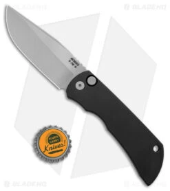 McNees Knives MAC2 AutoMac Knife Black Aluminum (3.5" Bead Blast MagnaCut) -eos || Kershaw || Spyderco Shop McKnees Knives MAC2 Auto Black MagnaCut BHQ 176225 jr bottlecap