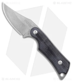 Mercury Kali Clip Point Mini Fixed Blade Knife Black G10 (2.25" SW)