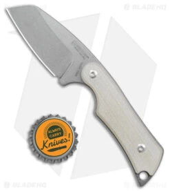 Mercury Kali Sheepsfoot Mini Fixed Blade Knife Natural G10 (2.50" SW) -eos || Kershaw || Spyderco Shop Mercury Kali Sheeps Foot Mini Fixed Blade Natural G 10 SW BHQ 179595 jr bottlecap