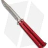 Microtech Tachyon III Balisong Butterfly Red (4.5" Bronze Full Serr) 173-15RD -eos || Kershaw || Spyderco Shop Microtech Tachyon III Balisong Butterfly Red Bronze Full Serr 173 15RD BHQ 72407 jr