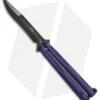 Microtech Tachyon III Balisong Butterfly Knife Purple (4.5" Black) 173-1DLCPU -eos || Kershaw || Spyderco Shop Microtech Tachyon III purple black BHQ 71370 er