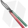 Nabalis Vulp Butterfly Balisong Trainer Red/Green (4.4" Black) 2 Nabalis Vulp Butterfly Balisong Trainer Red/Green (4.4" Black) -eos || Kershaw || Spyderco Shop Nabalis Vulp Butterfly Balisong Trainer Red and Green Black HW Black BHQ 176845 jr