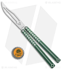 Nabalis + Will Hirsch The Vulp Butterfly Balisong Trainer Green Al (4.4" BB) -eos || Kershaw || Spyderco Shop Nabalis Will Hirsch The Vulp Butterfly Balisong Trainer Green BB BHQ 175004 jr bottlecap