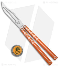 Nabalis + Will Hirsch The Vulp Butterfly Balisong Trainer Orange Al (4.4" BB) -eos || Kershaw || Spyderco Shop Nabalis Will Hirsch The Vulp Butterfly Balisong Trainer Orange BB BHQ 174998 jr bottlecap