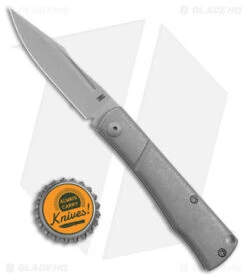 NotoriousEDC Kingpin Slip Joint Knife Titanium (2.8" Stonewash) -eos || Kershaw || Spyderco Shop NotoriousEDC Kingpin SJ Knife Full Ti Dark SW BHQ 179184 jr bottlecap