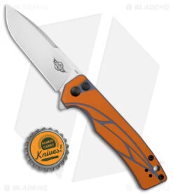 Olight Mettle Button Lock Knife Orange G-10 (3.4" SW) -eos || Kershaw || Spyderco Shop Olight Mettle Button Lock Orange G 10 SW BHQ 178859 jr bottlecap