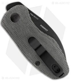 Olight Oknife Parrot Liner Lock Knife Black Micarta (2.6" Black) -eos || Kershaw || Spyderco Shop Olight Oknife Parrot Black BHQ 165111 jr side