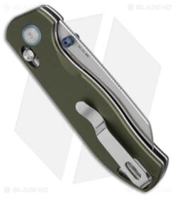 Olight Rubato 2 Rail Lock Knife OD Aluminum (3" Satin) -eos || Kershaw || Spyderco Shop Olight Rubato 2 Rail Lock Knife OD Green Aluminum Satin BHQ 178321 jr side