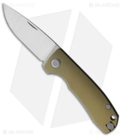 PMP Knives Harmony Slip Joint Knife Gold Titanium (3" Satin)