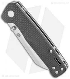 QSP Penguin Liner Lock Knife Black G-10/Carbon Fiber (3.12" Satin D2) -eos || Kershaw || Spyderco Shop QSP Knife Penguin LL CF Overlay G 10 Satin QS130 E BHQ 120235 jr spine