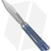 REVO Nexus Balisong Butterfly Knife Blue Anodized Aluminum (4" Stonewash) -eos || Kershaw || Spyderco Shop REVO Nexus Balisong Butterfly Blue Ano Aluminum SW BHQ 148914 jr