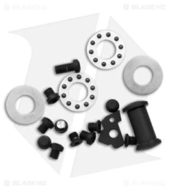 Renegade Provisions G.O.M. Frame Lock Knife Ti/Green Micarta (3.25" Black SW) -eos || Kershaw || Spyderco Shop Renegade Provisions GOM FLK Ti Green Micarta 3in Black SW BHQ 178587 td screws