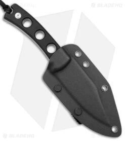 SENCUT Waxahachie Fixed Blade Knife Black G-10 (3.7" Satin) SA11A -eos || Kershaw || Spyderco Shop Sencut Waxahachie Fixed Blade Black G 10 Satin BHQ 164926 jr sheath 2