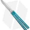 DoneSquid Industries Krake Raken V2.5 Bowie Balisong Knife Dual-Tone Teal (4.5") -eos || Kershaw || Spyderco Shop Squid Industries Krake Raken Bowie V2 5 Balisong Knife Teal 4in 5cm Dual Tone BHQ 139551 td jr