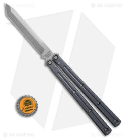 Squid Industries Krake Raken V2.5 Tanto Balisong Knife Gunmetal (4.5" Satin) -eos || Kershaw || Spyderco Shop Squid Industries Krake Raken V2 5 Tanto Balisong Knife Gunmetal 4in Satin BHQ 103500 td size