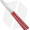 Squid Industries Krake Raken V2.5 Bowie Balisong Knife Red Dual Tone (4.5") -eos || Kershaw || Spyderco Shop Squid Industries Krake Raken V2 Bowie Balisong Red Dual Tone Satin BHQ 136328 jr