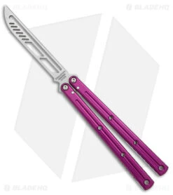 Squid Industries Krake Raken V2.5 Balisong Trainer Purple (4.4" Satin)