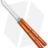 Squid Industries Krake Raken Tanto V2.5 Balisong Knife Dual Tone Orange (4.5") -eos || Kershaw || Spyderco Shop Squid Industries Krate Raken Tanto V2.5 Balisong Dual Tone Orange Satin BHQ 134797 jr