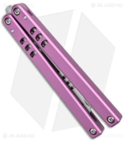Squid Industries Mako V4.5 Bottle Opener Balisong Trainer Pink (4.3" SW) -eos || Kershaw || Spyderco Shop Squid Industries Mako V4.5 Bottle Opener Balisong Trainer Pink SW BHQ 176663 jr spine
