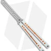 Squid Industries Nautilus Balisong Trainer V2 Winter Orange (4.5" Satin) -eos || Kershaw || Spyderco Shop Squid Industries Nautilus Balisong Trainer V2 Winter Orange Satin BHQ 176666 jr