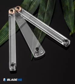 Squid Industries Squiddy-C Butterfly Balisong Trainer Clear PVC (4.5" Clear) -eos || Kershaw || Spyderco Shop Squid Industries Squiddy C Butterfly Balisong Trainer Clear PVC Clear BHQ 102472 kp greens web