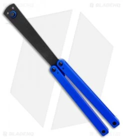 Squid Industries Squiddy-U Butterfly Balisong Trainer Blue (4.3" Black)