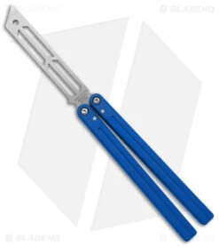 Squid Industries Triton Butterfly Balisong Trainer Blue V2 (Stonewash)