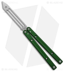 Squid Industries Squidtrainer V4 Butterfly Balisong Trainer Green (4.5" SW)