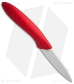 Stone River Gear Two Piece White/Red Ceramic Knife Set - SRG23CKR -eos || Kershaw || Spyderco Shop Stone River Gear 2 Piece White Red SRG23CKR BHQ 51680 jr knife 2 spine