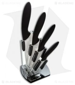 Stone River Gear 4 Piece Ceramic Kitchen Set W/ Holder - SRG43CKWH